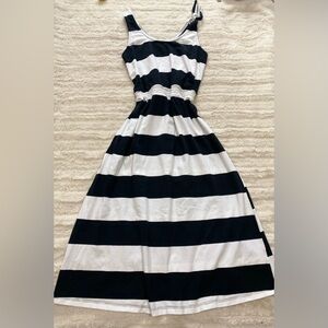 Who What Wear Black and White Striped Dress